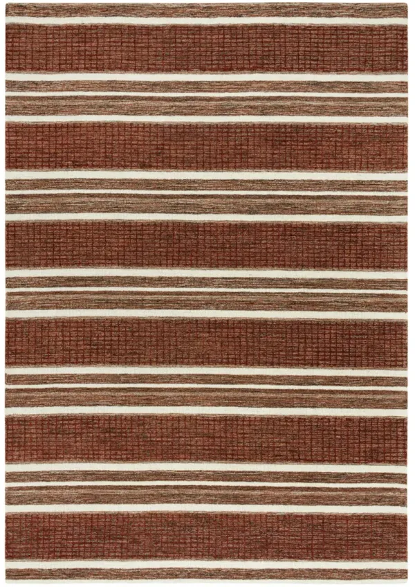 Katana Rust/Multi Stripe Wool 5' x 7'6" Rectangle Rug