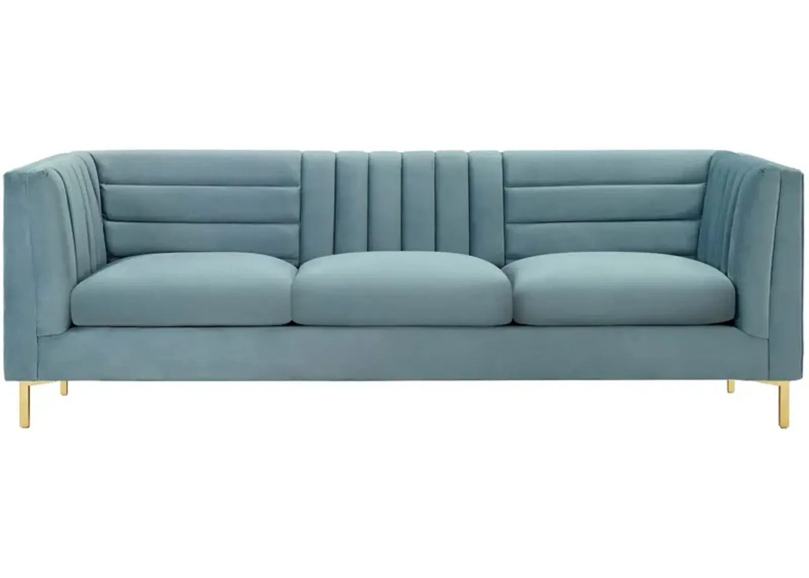 Ingenuity Channel Tufted Performance Velvet Sofa