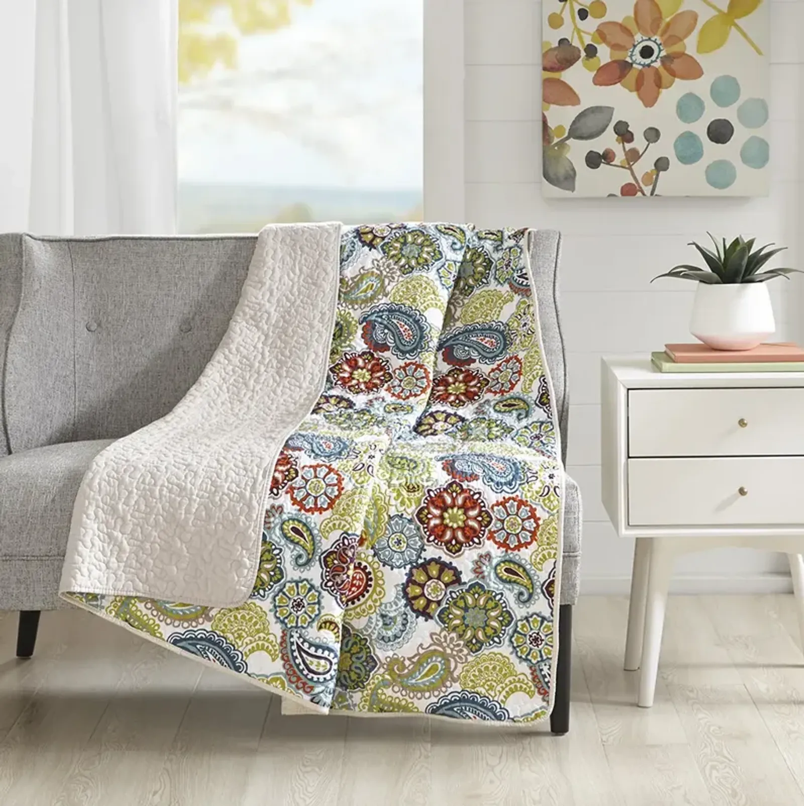 Mi Zone Tamil Multi Quilted Throw