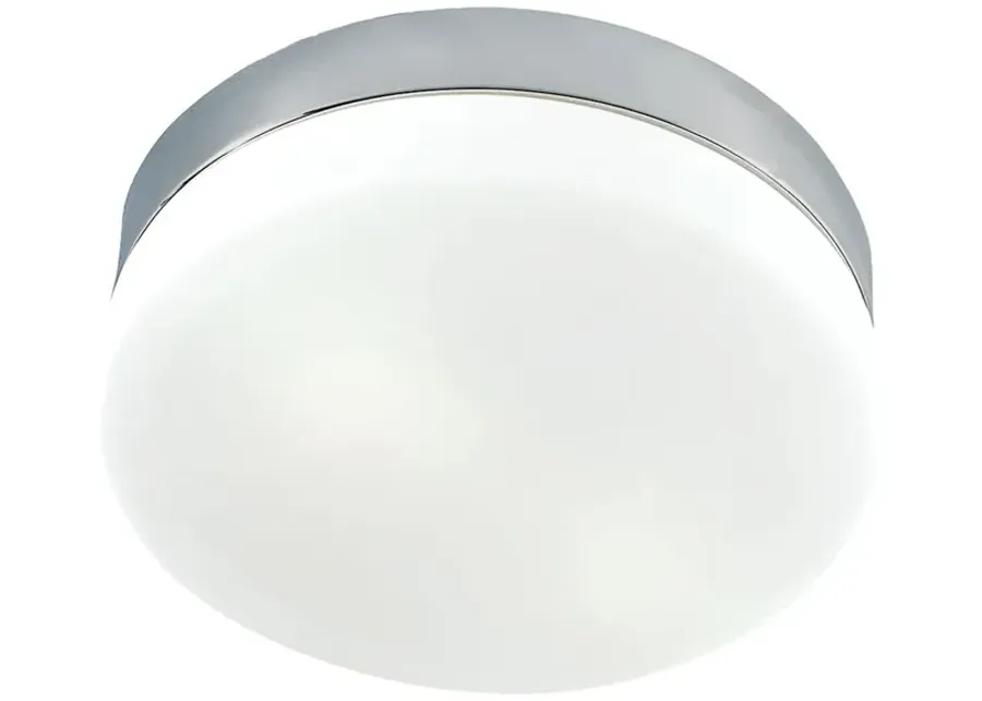 Flush Mounts 9" Wide 1-Light Flush Mount - Satin Nickel