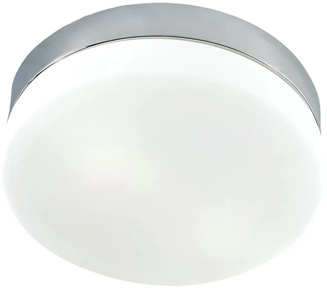 Flush Mounts 9" Wide 1-Light Flush Mount - Satin Nickel