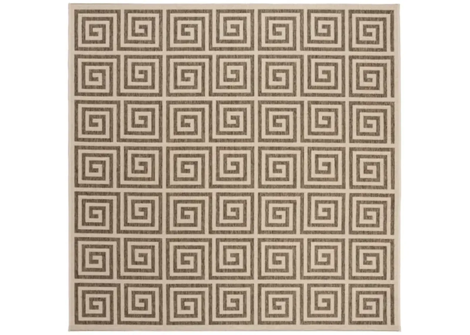 LINDEN 129 Collection LND129D-6SQ Beige / Cream 6'-7" X 6'-7" Square