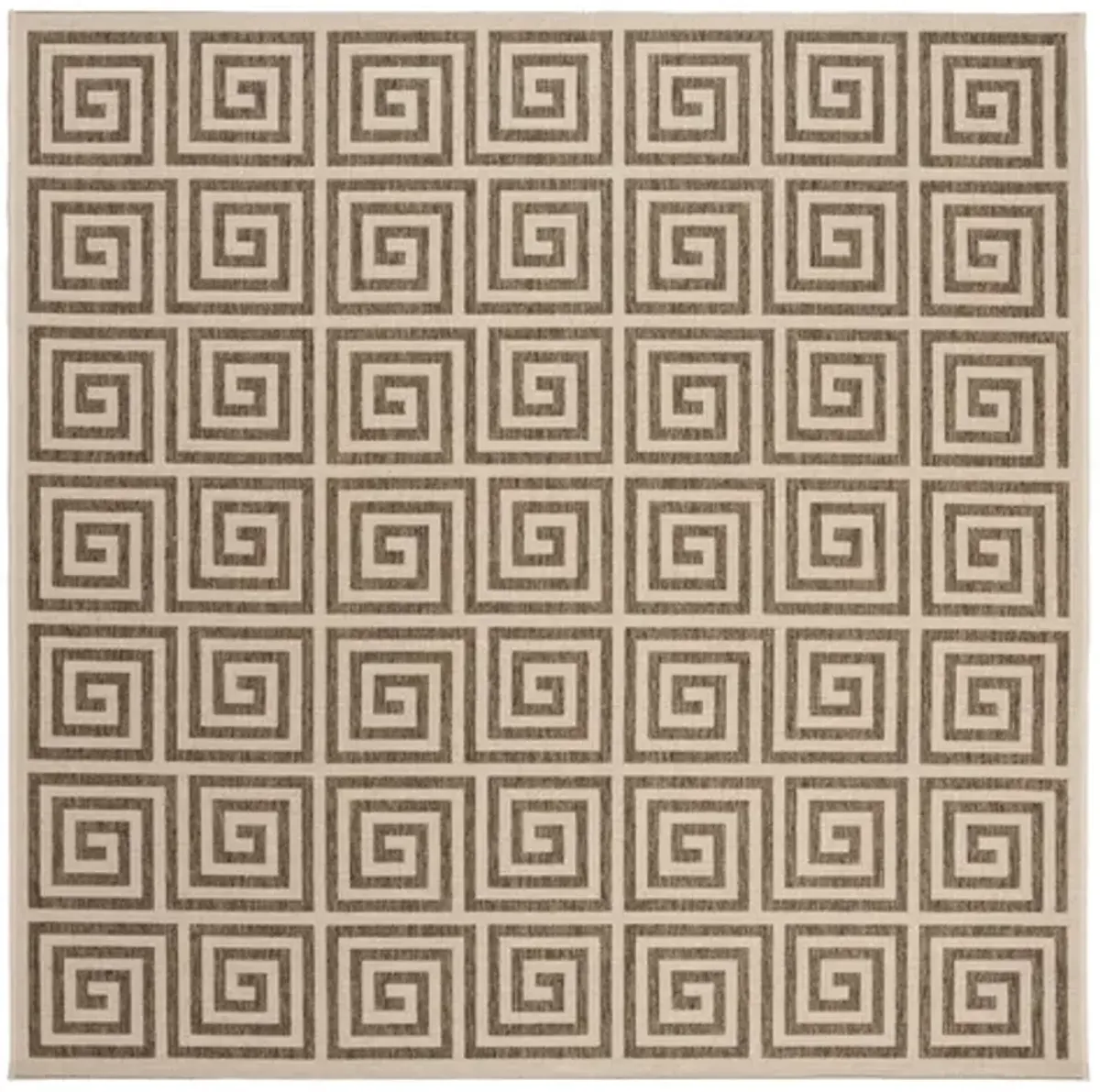 LINDEN 129 Collection LND129D-6SQ Beige / Cream 6'-7" X 6'-7" Square