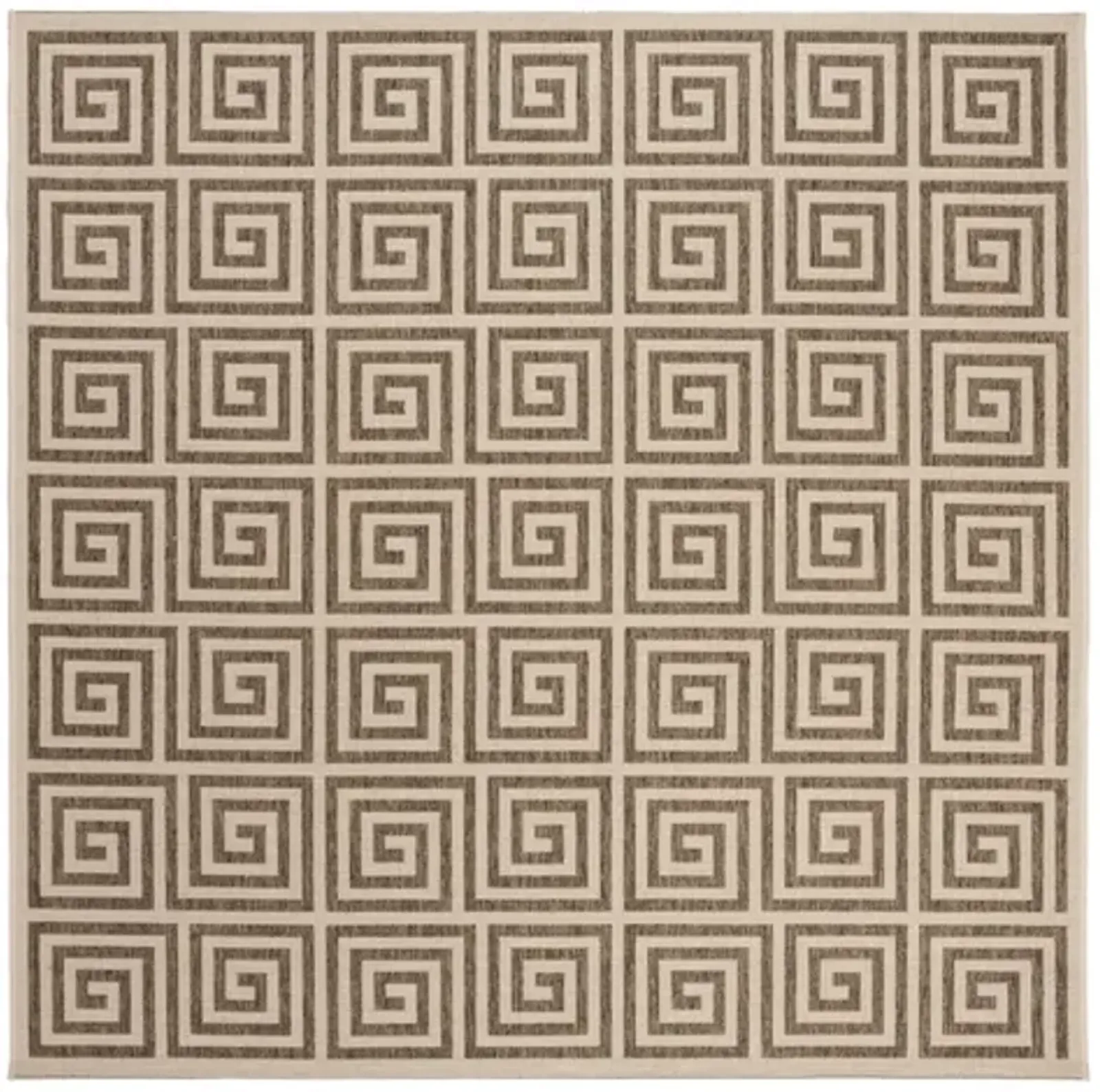 LINDEN 129 Collection LND129D-6SQ Beige / Cream 6'-7" X 6'-7" Square