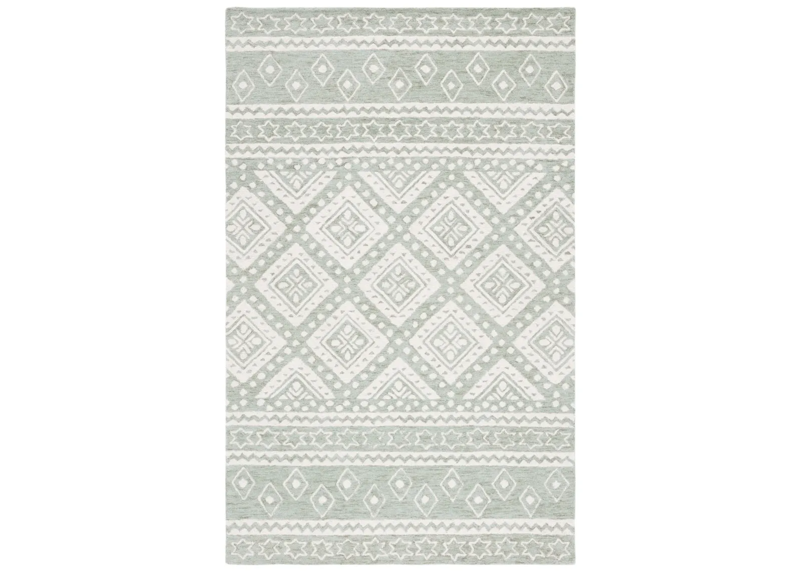 MICRO-LOOP 501 SAGE  8' x 10' Large Rectangle Rug