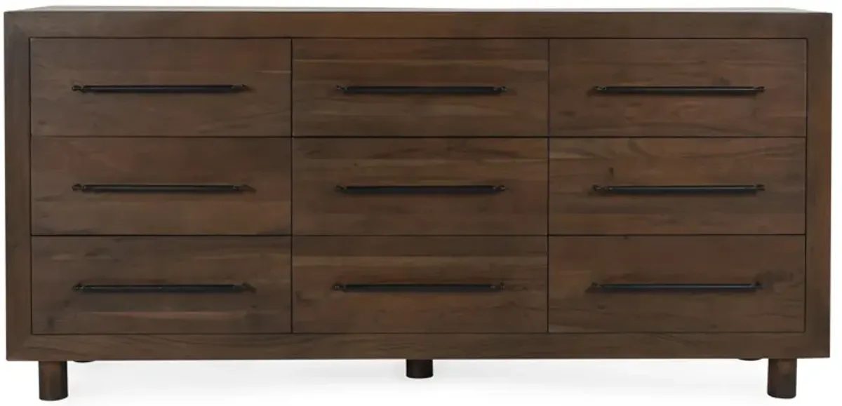 Jaxon Wood 9Dwr Dresser Cocoa Brown