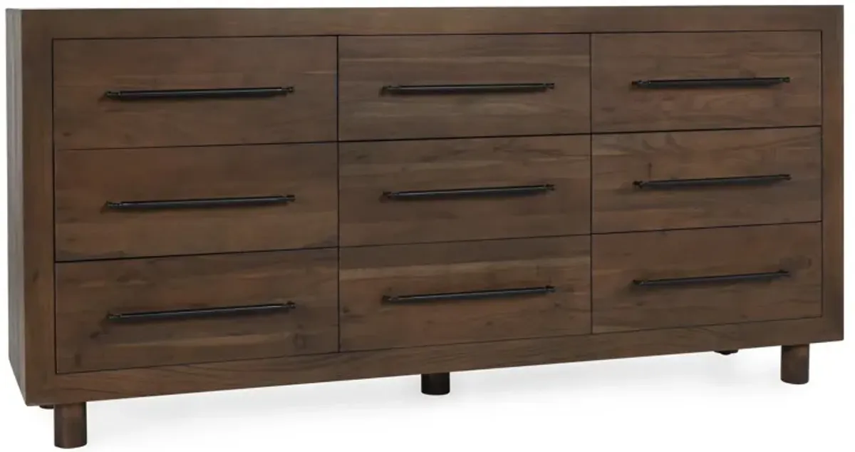 Jaxon Wood 9Dwr Dresser Cocoa Brown