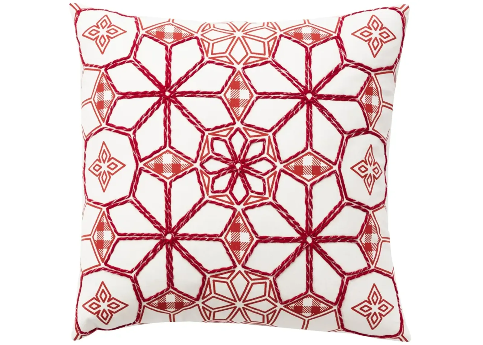 HOLIDAY 2022 Geometric Ivory Pillow