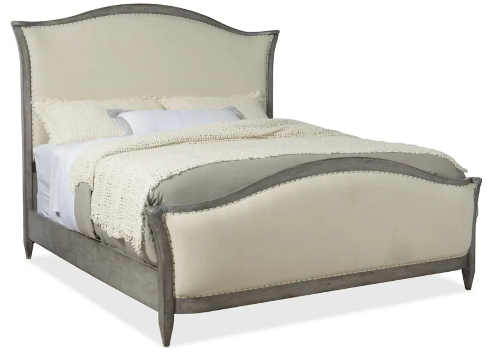 Ciao Bella Queen Upholstered Bed- Speckled Gray