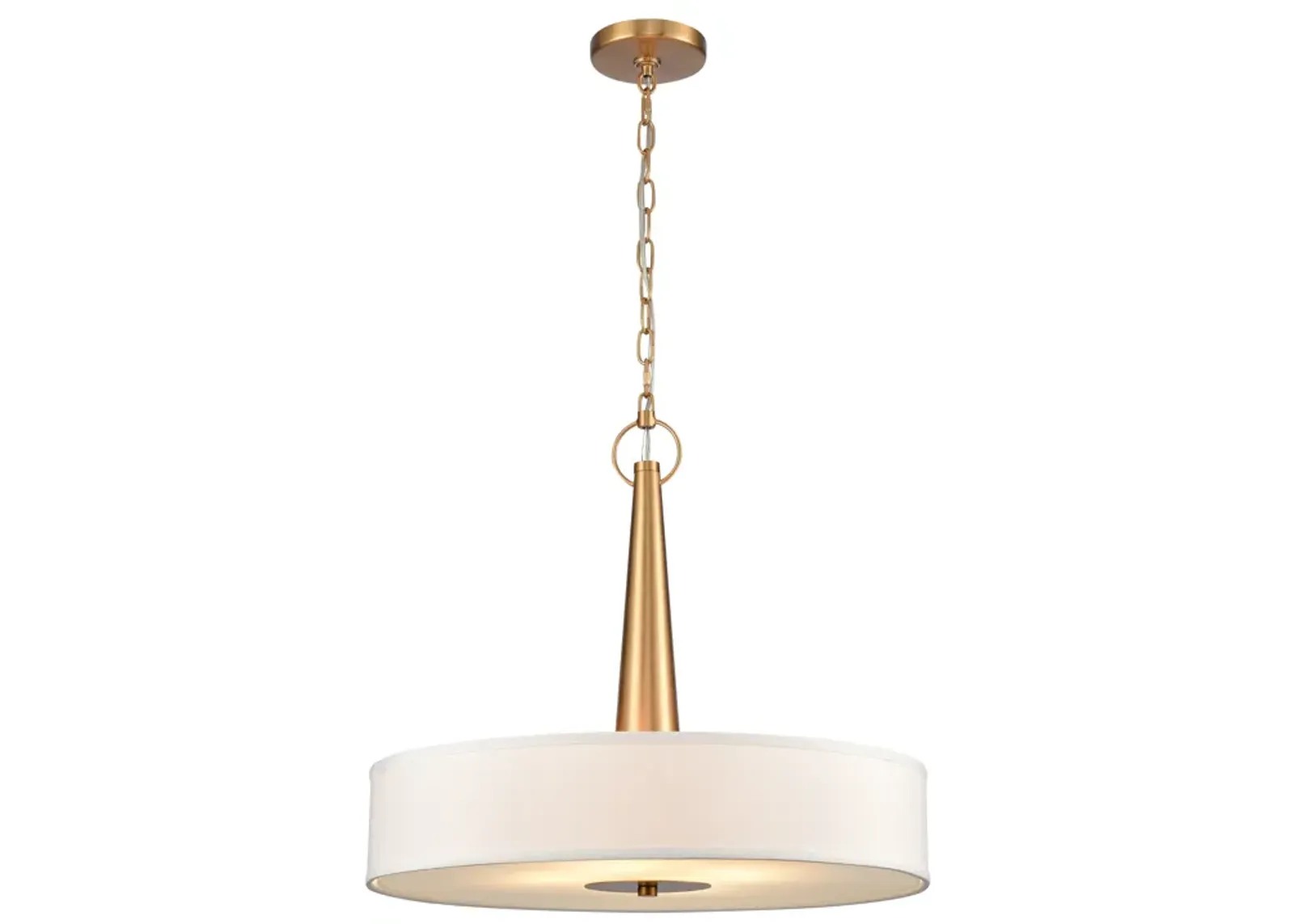 Leo 22'' Wide 4-Light Pendant - Brushed Gold