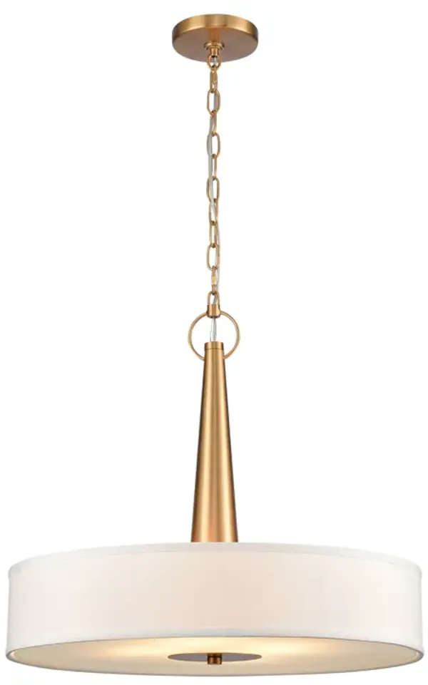 Leo 22'' Wide 4-Light Pendant - Brushed Gold