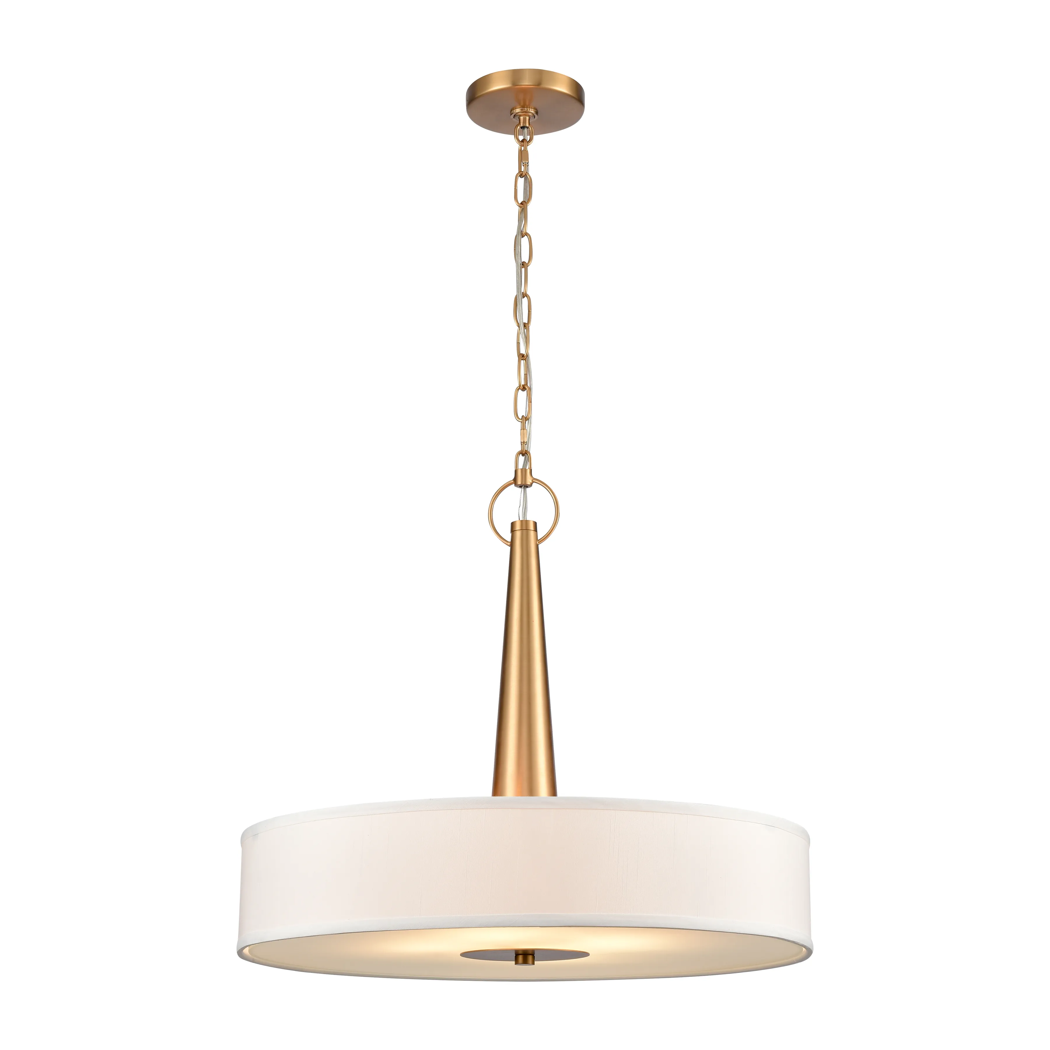 Leo 22'' Wide 4-Light Pendant - Brushed Gold