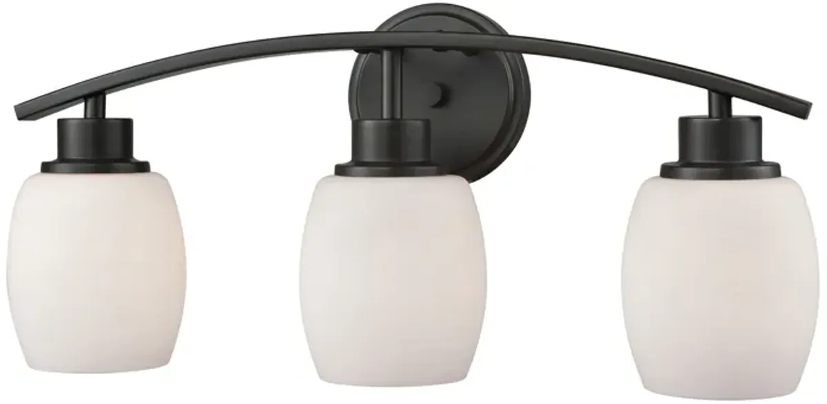 Casual Mission 20" Wide 3-Light Vanity Light - Oil Rubbed Bronze