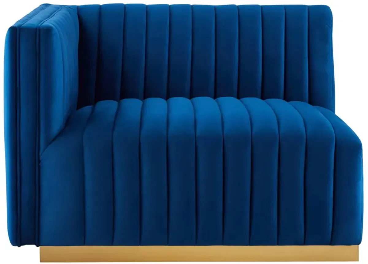 Conjure Channel Tufted Performance Velvet Loveseat