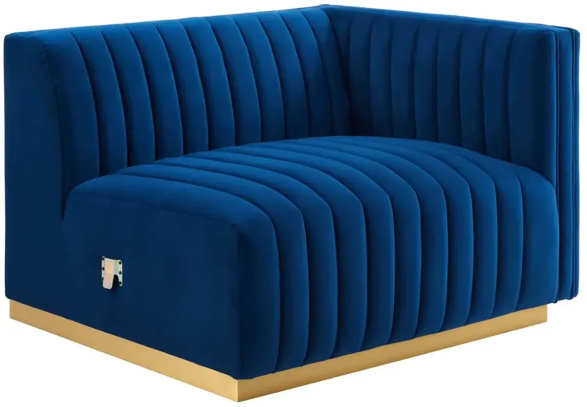 Conjure Channel Tufted Performance Velvet Loveseat