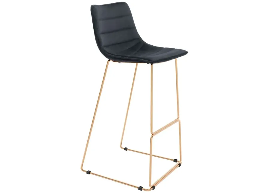 Adele Barstool (Set of 2) Black & Gold