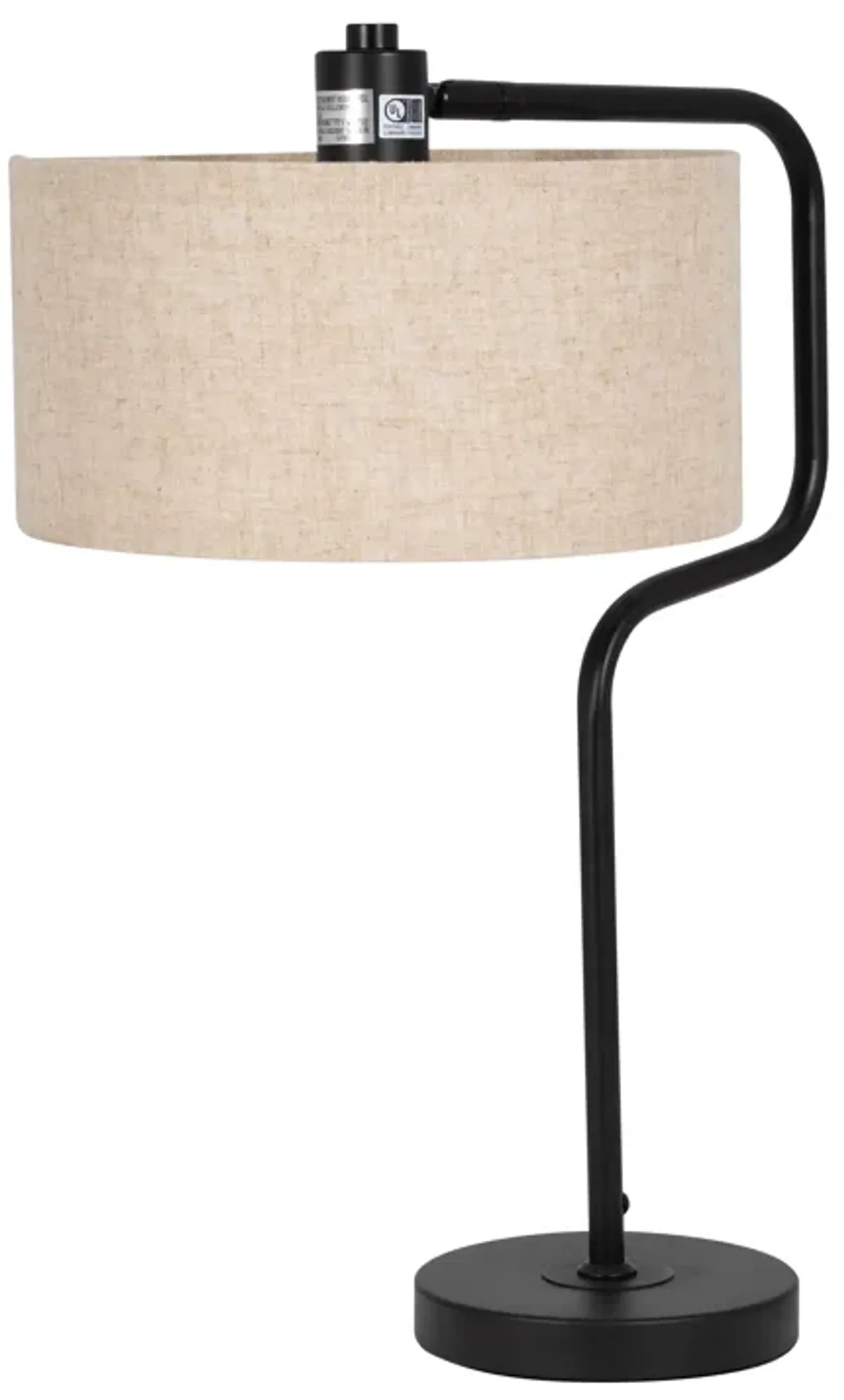 S/3 61"/21"metal Floor And Table Lamps, Black - Set of 3