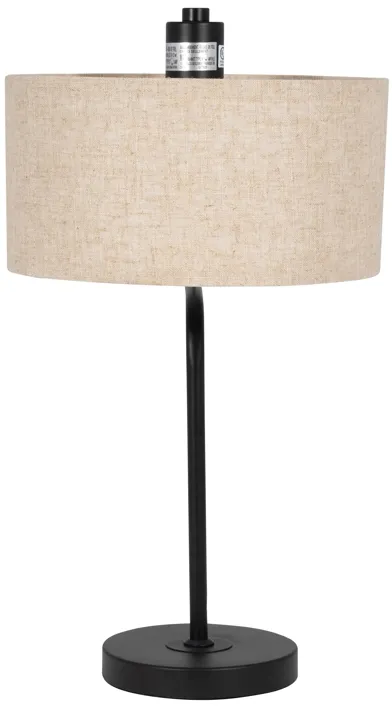 S/3 61"/21"metal Floor And Table Lamps, Black - Set of 3