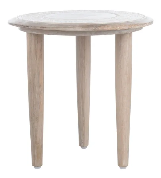 REHNUMA CARVED SIDE TABLE