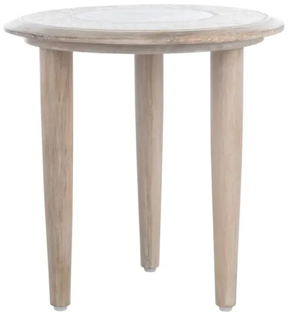 REHNUMA CARVED SIDE TABLE