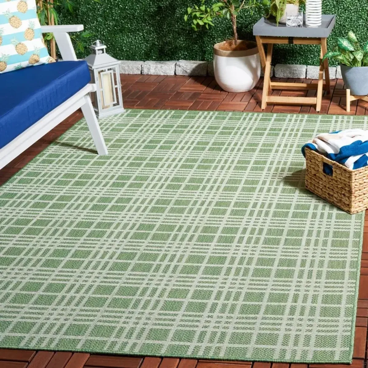 BERMUDA 860 Green 9' X 12' Large Rectangle Rug