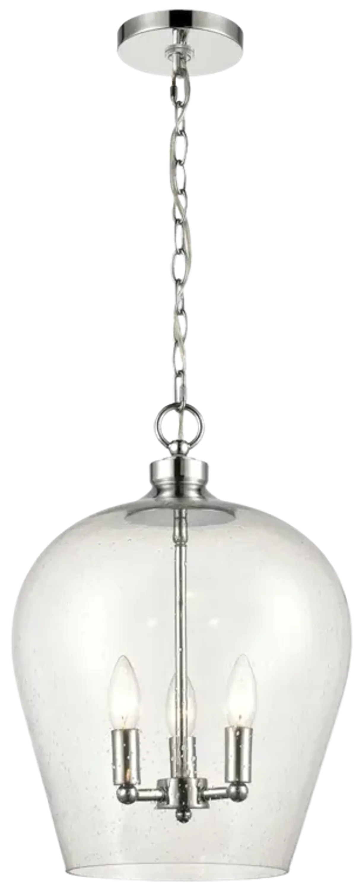 Darlene 13" Wide 3-Light Pendant - Polished Chrome