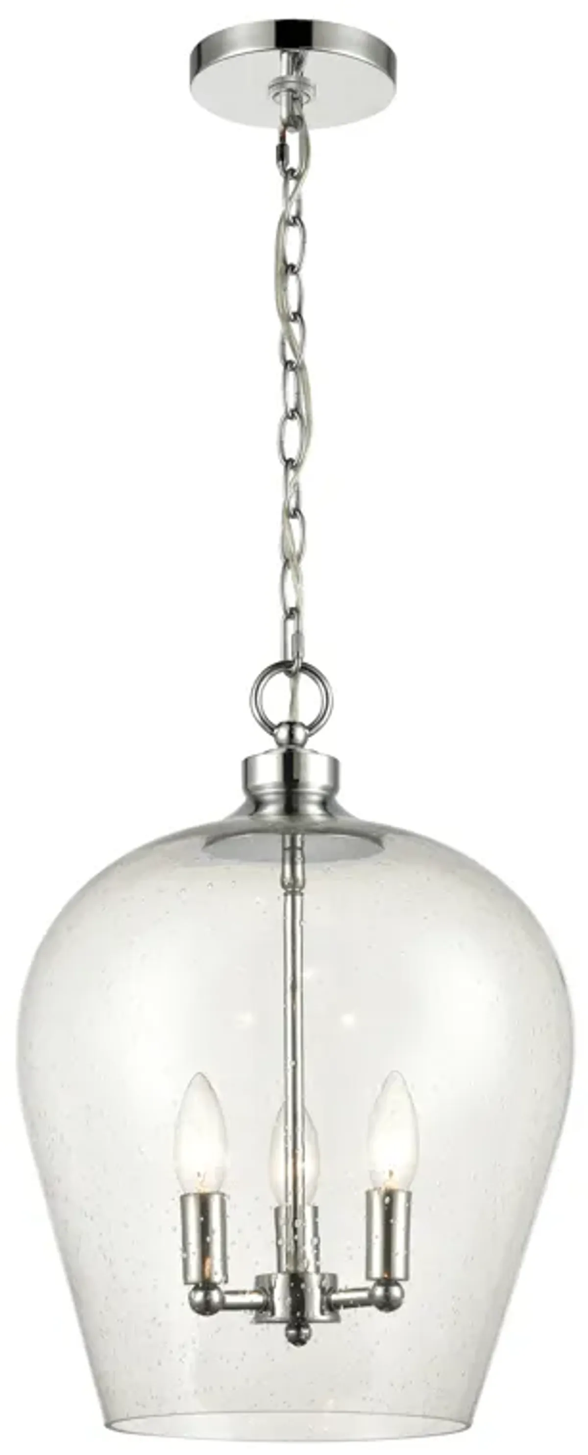 Darlene 13" Wide 3-Light Pendant - Polished Chrome