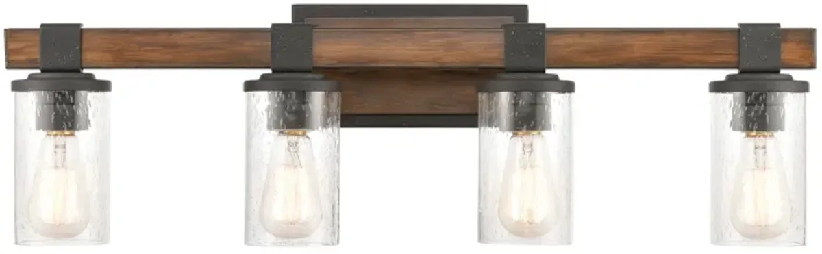 Crenshaw 29" Wide 4-Light Vanity Light - Distressed Black