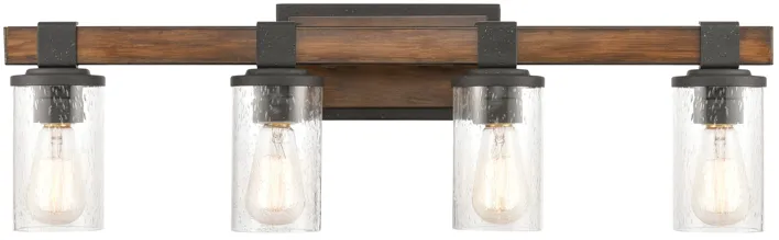 Crenshaw 29" Wide 4-Light Vanity Light - Distressed Black