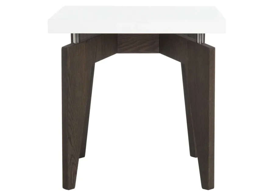 JOSEF RETRO LACQUER FLOATING TOP LACQUER END TABLE