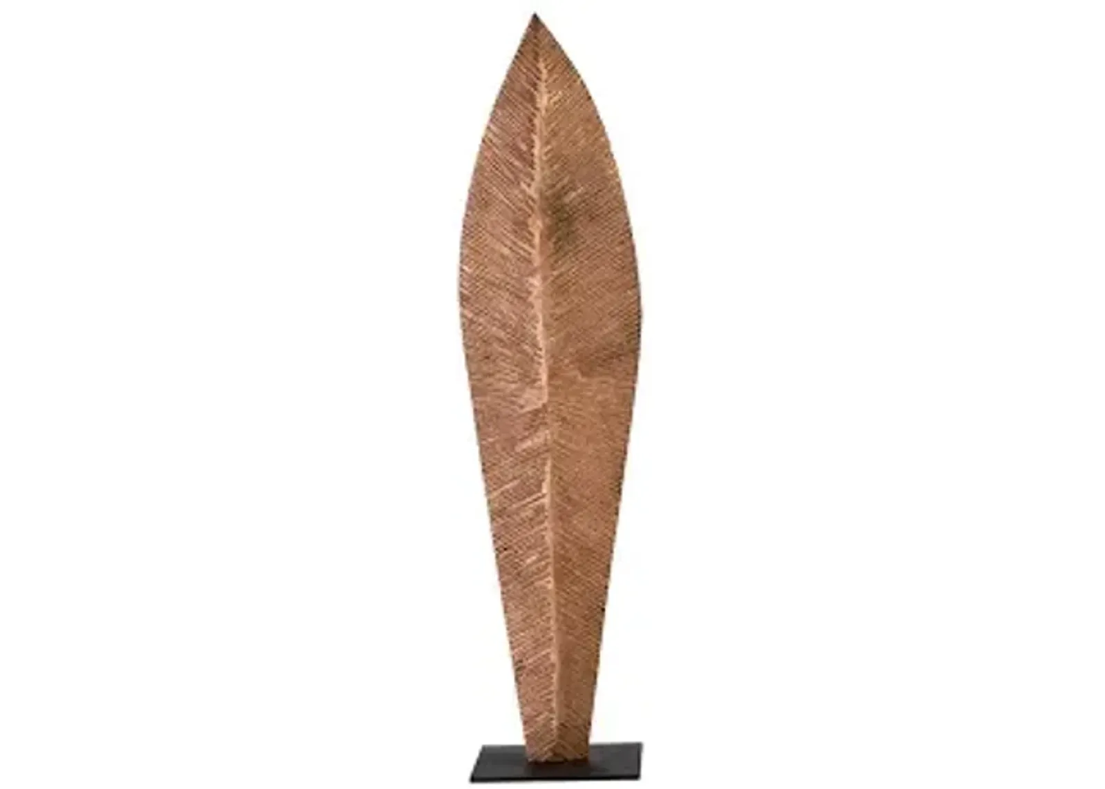 Carved Leaf On Stand