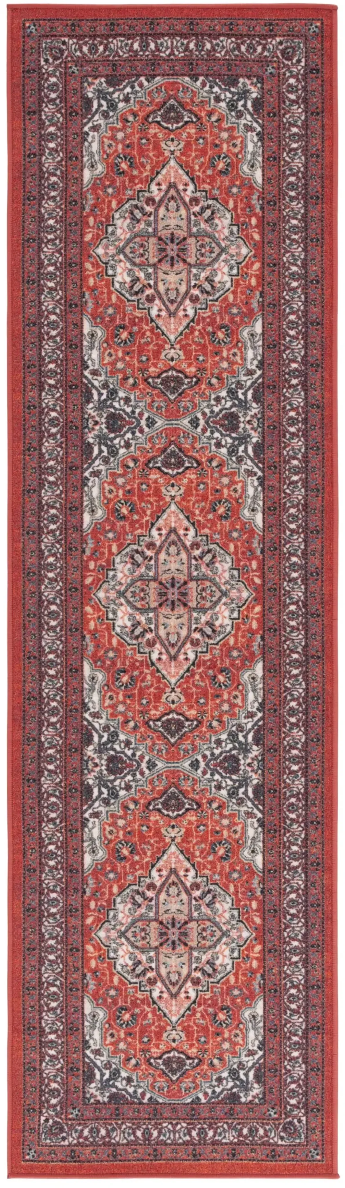 JOURNEY 105 RED  2'-2' x 8' Runner Rug