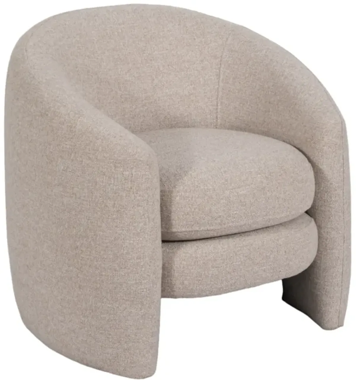 Barrel Arm Chair, Beige