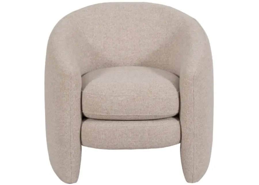 Barrel Arm Chair, Beige