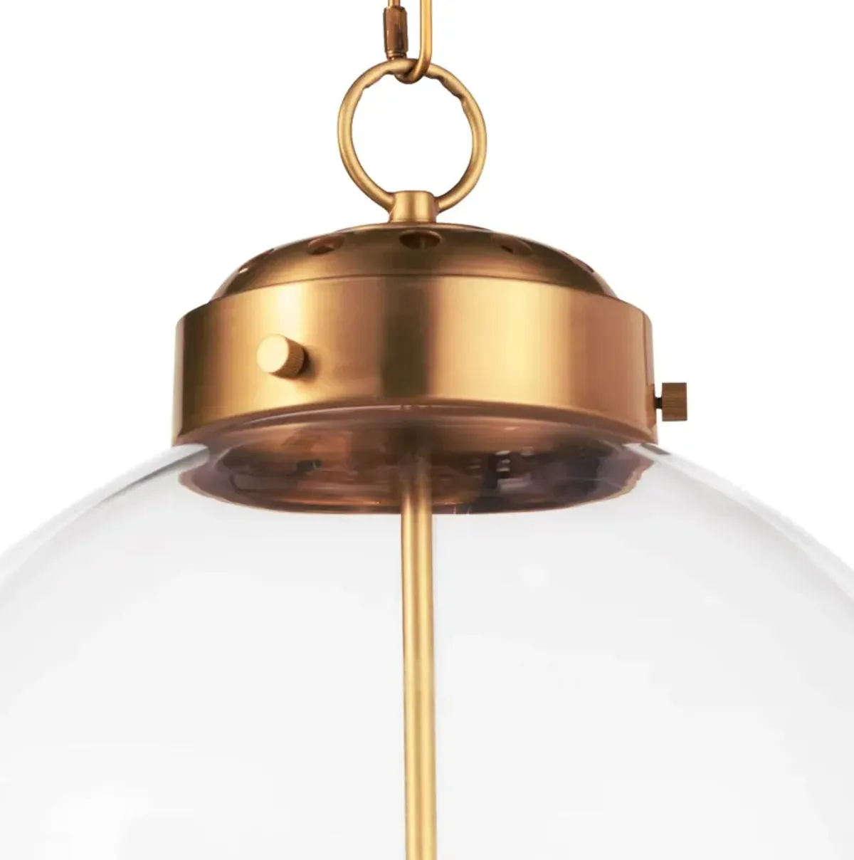 Southern Living Globe Pendant (Natural Brass)