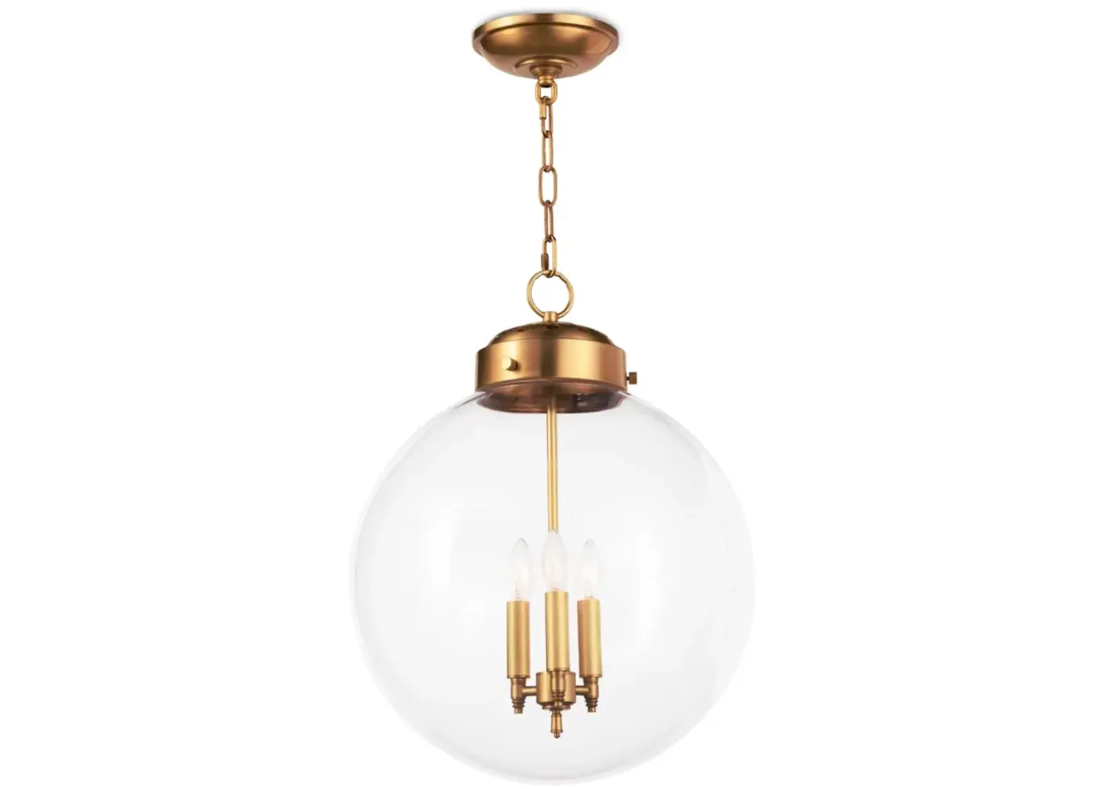 Southern Living Globe Pendant (Natural Brass)