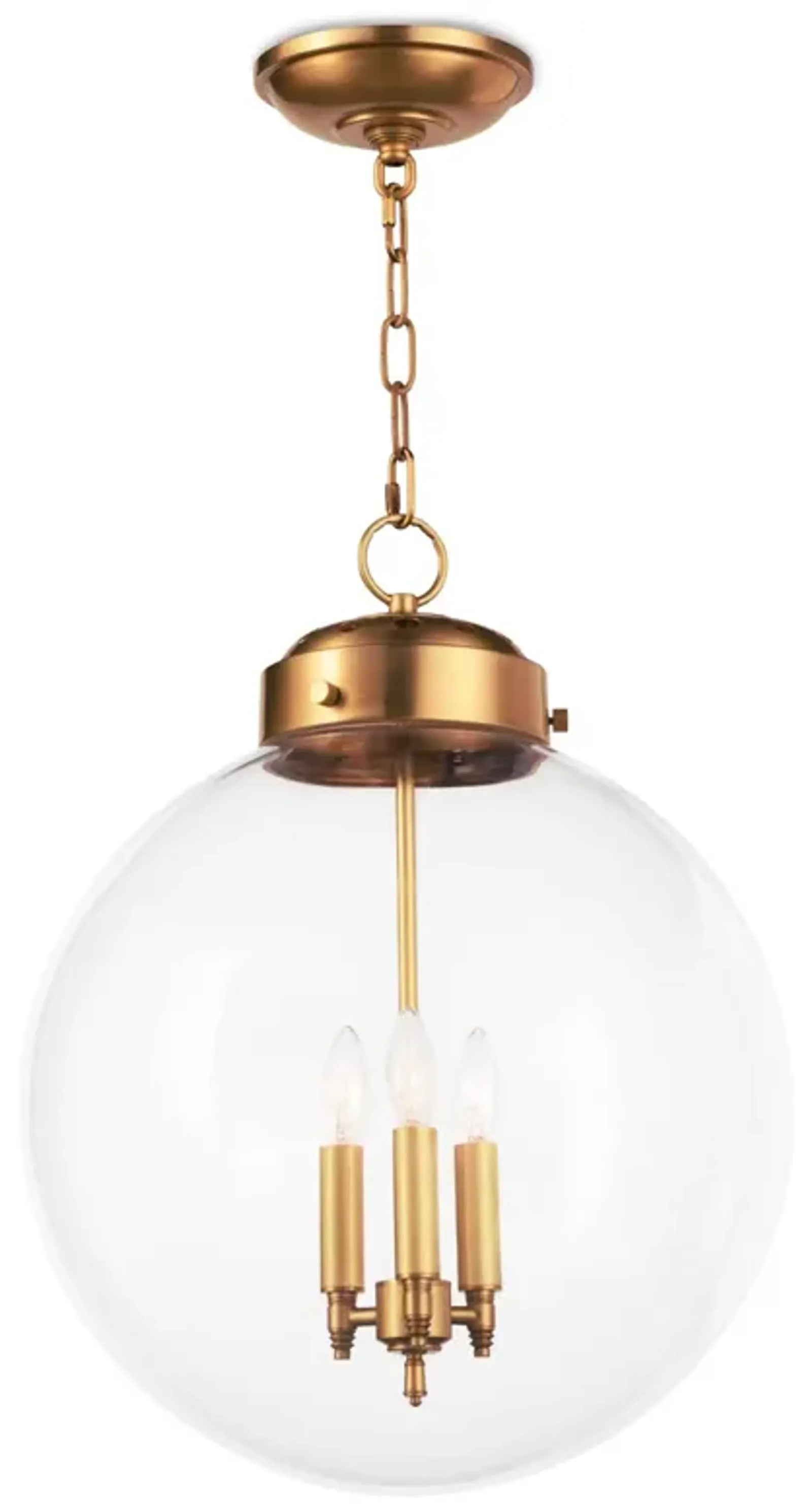 Southern Living Globe Pendant (Natural Brass)