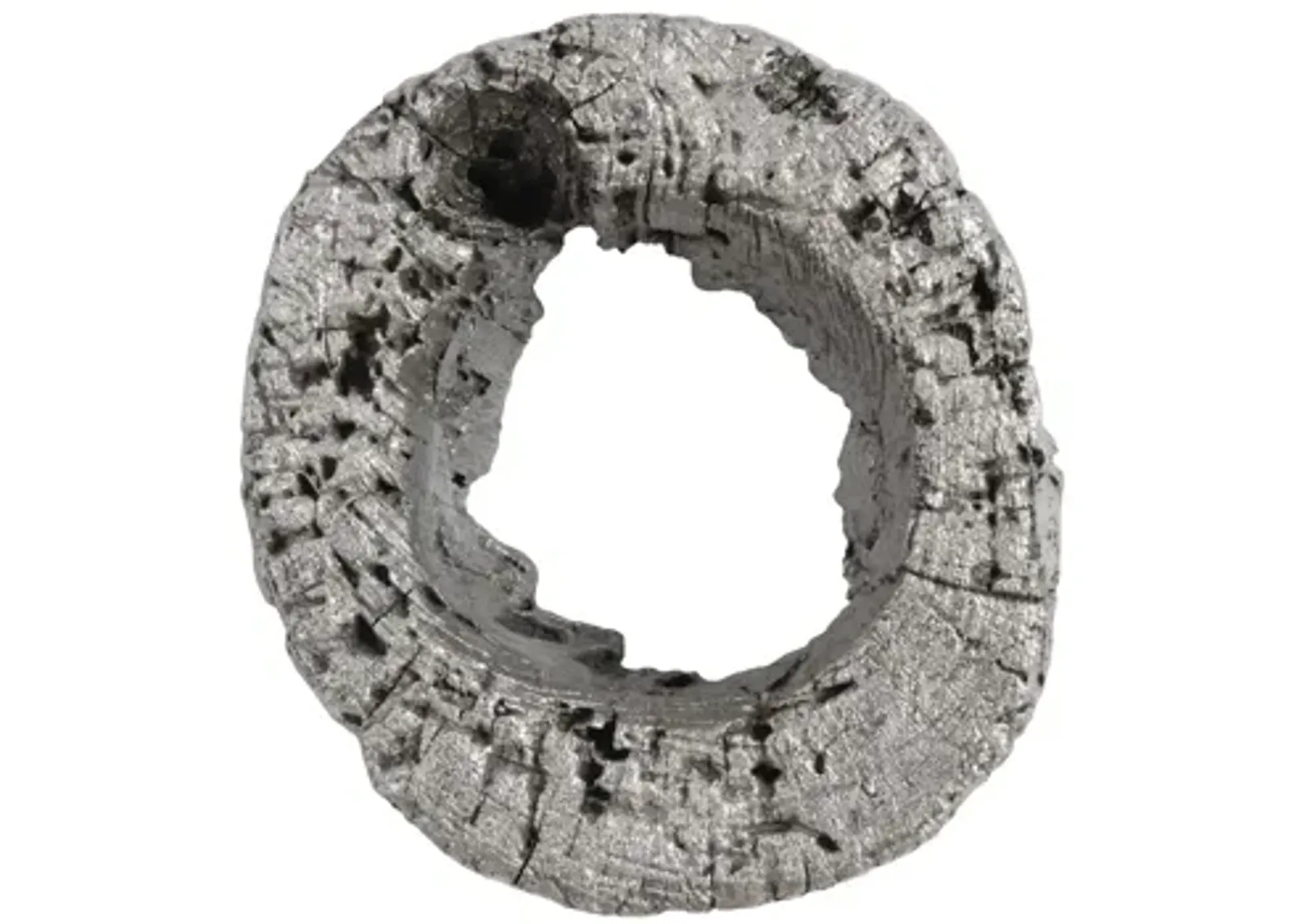 Cast Eroded Wood Circle Wall Tile