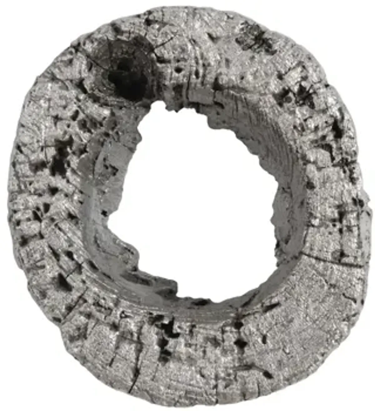 Cast Eroded Wood Circle Wall Tile