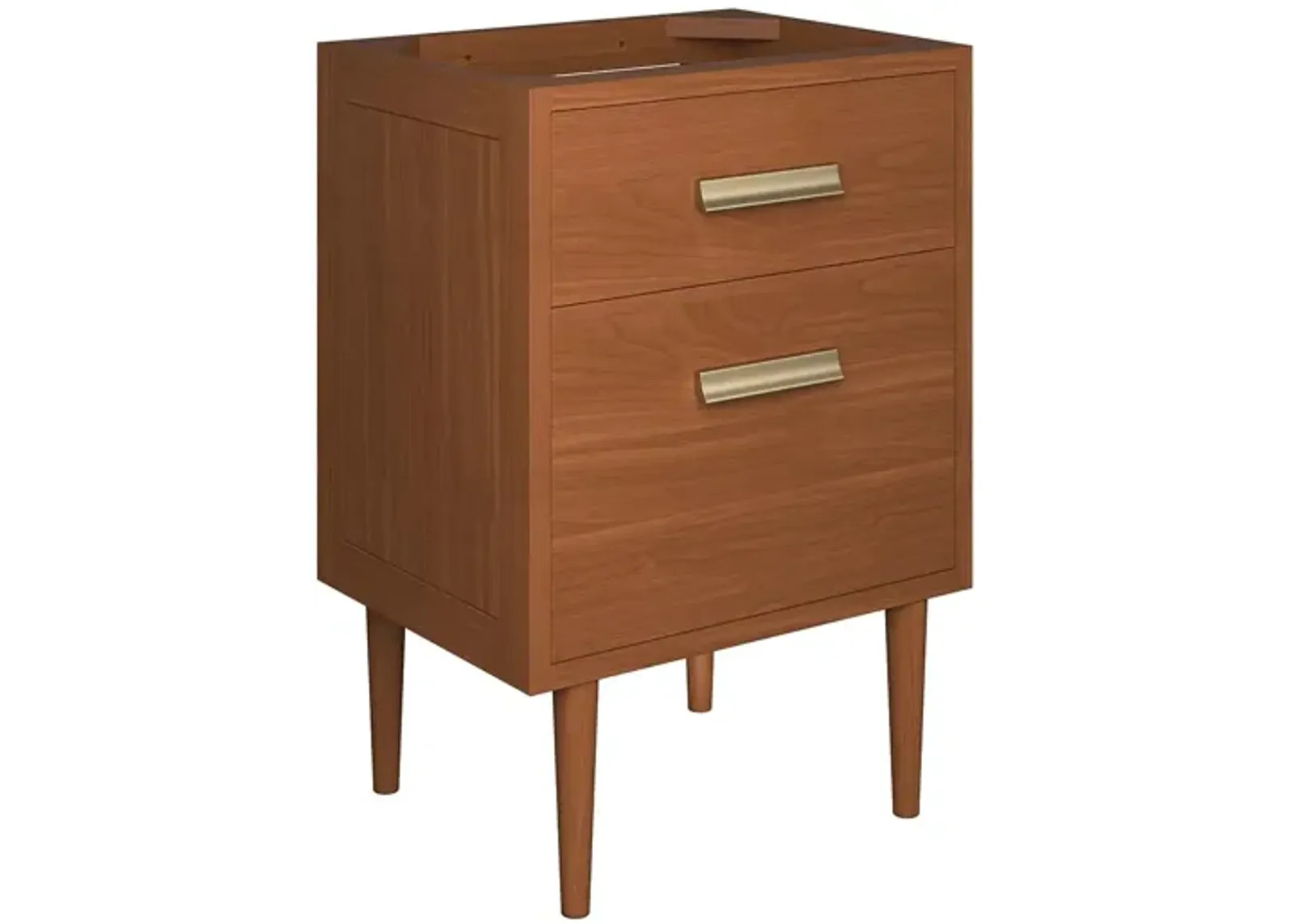 Cassia 24" Teak Wood Bathroom Vanity Cabinet (Sink Basin Not Included)