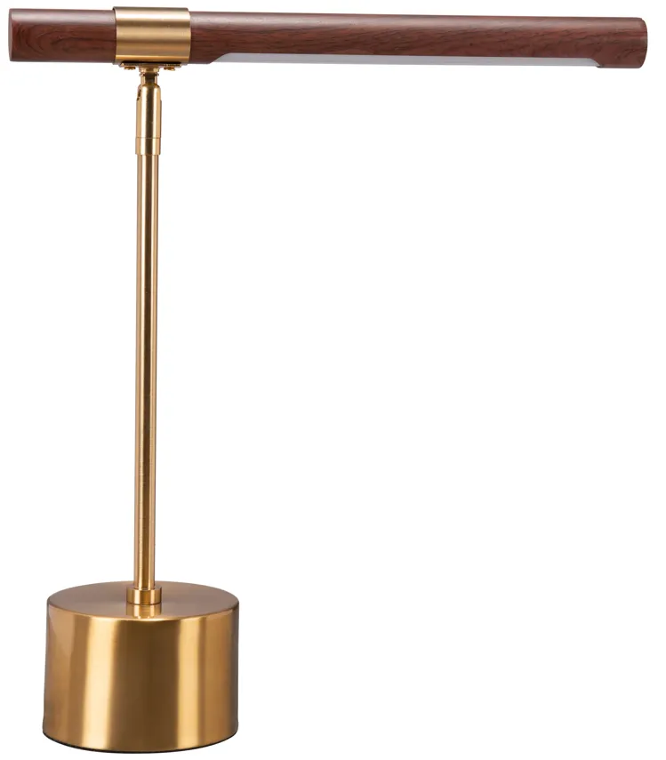 Kippy Table Lamp Brown & Brass