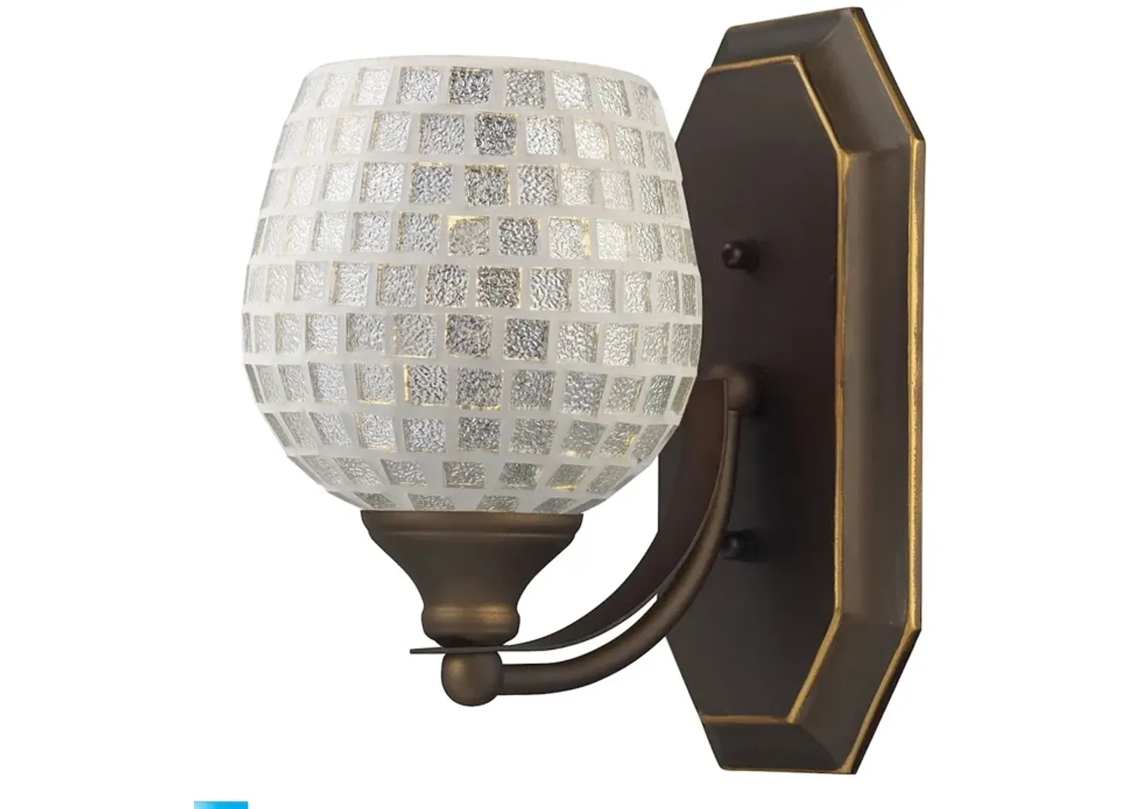 Mix and Match Vanity 5" Wide 1-Light Vanity Light - Aged Bronze