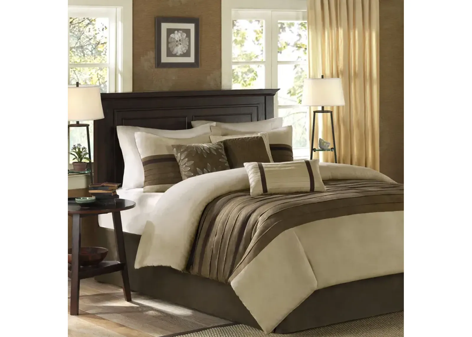 Madison Park Palmer Natural 7 Piece Comforter Set