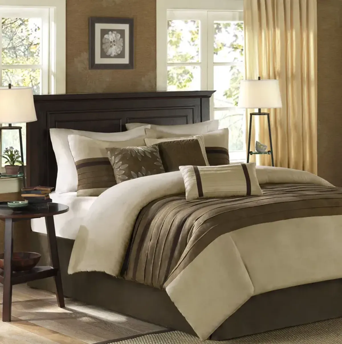 Madison Park Palmer Natural 7 Piece Comforter Set