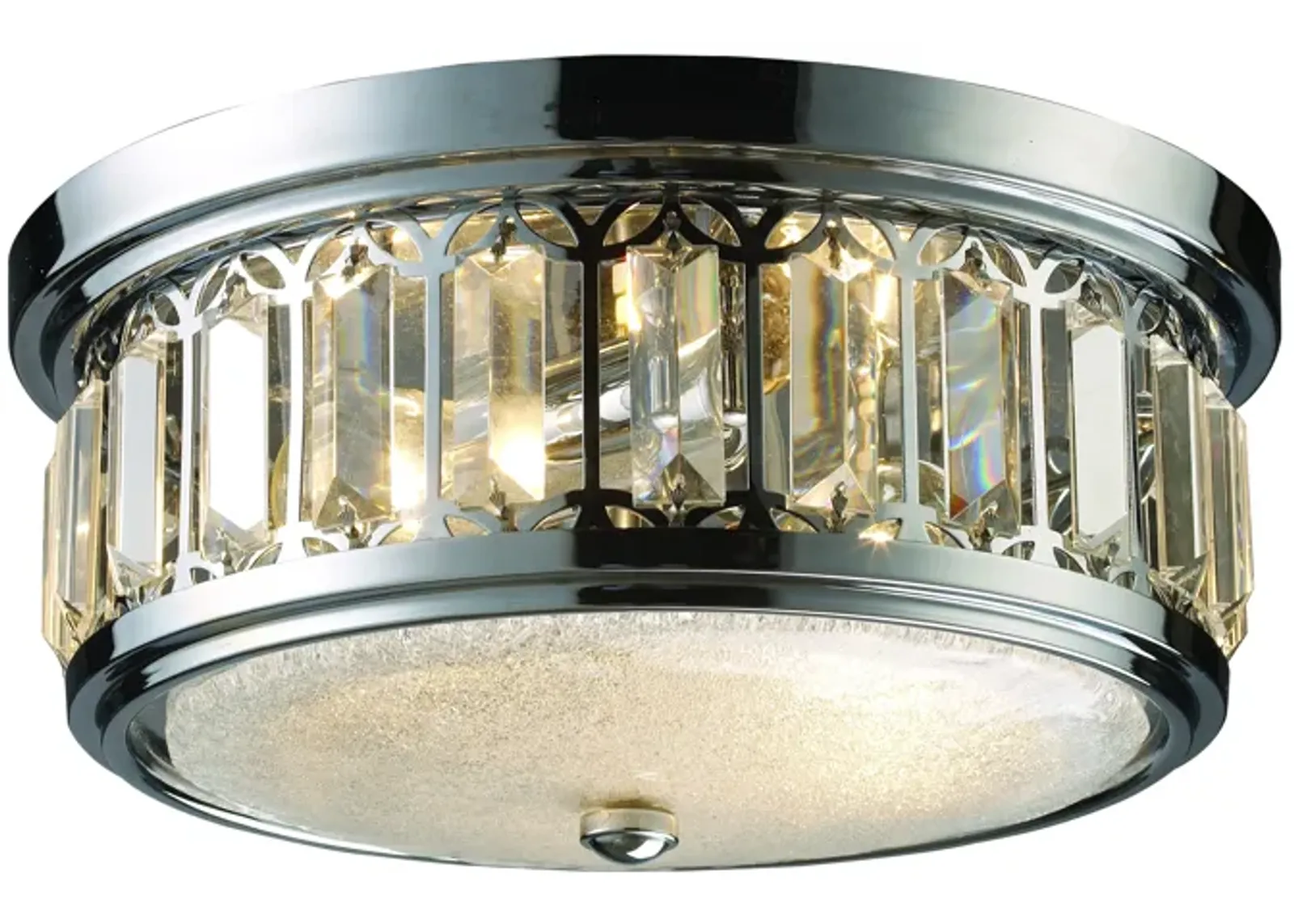 Flushmounts 13" Wide 2-Light Flush Mount - Polished Chrome