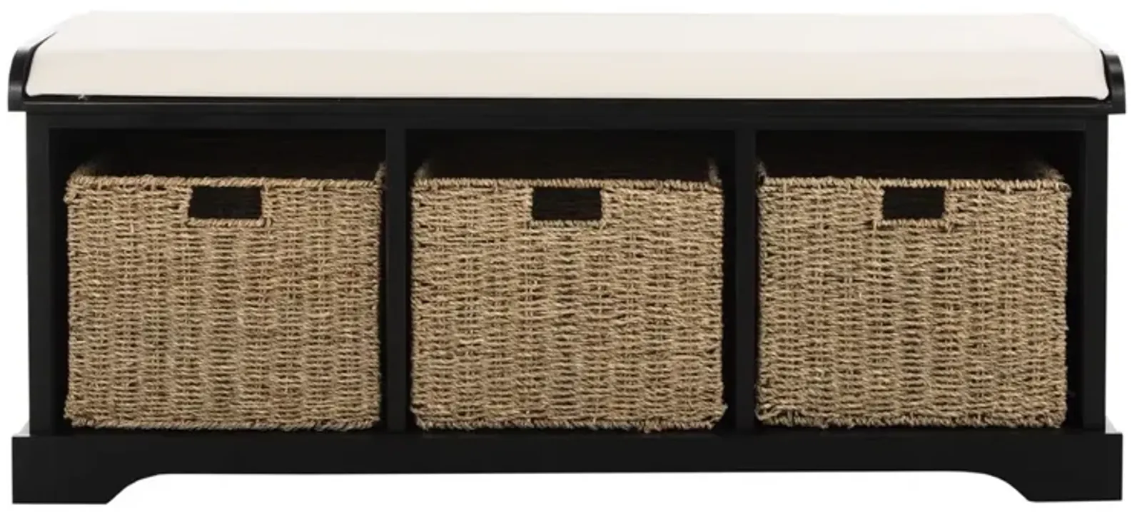 LONAN  WICKER STORAGE BENCH