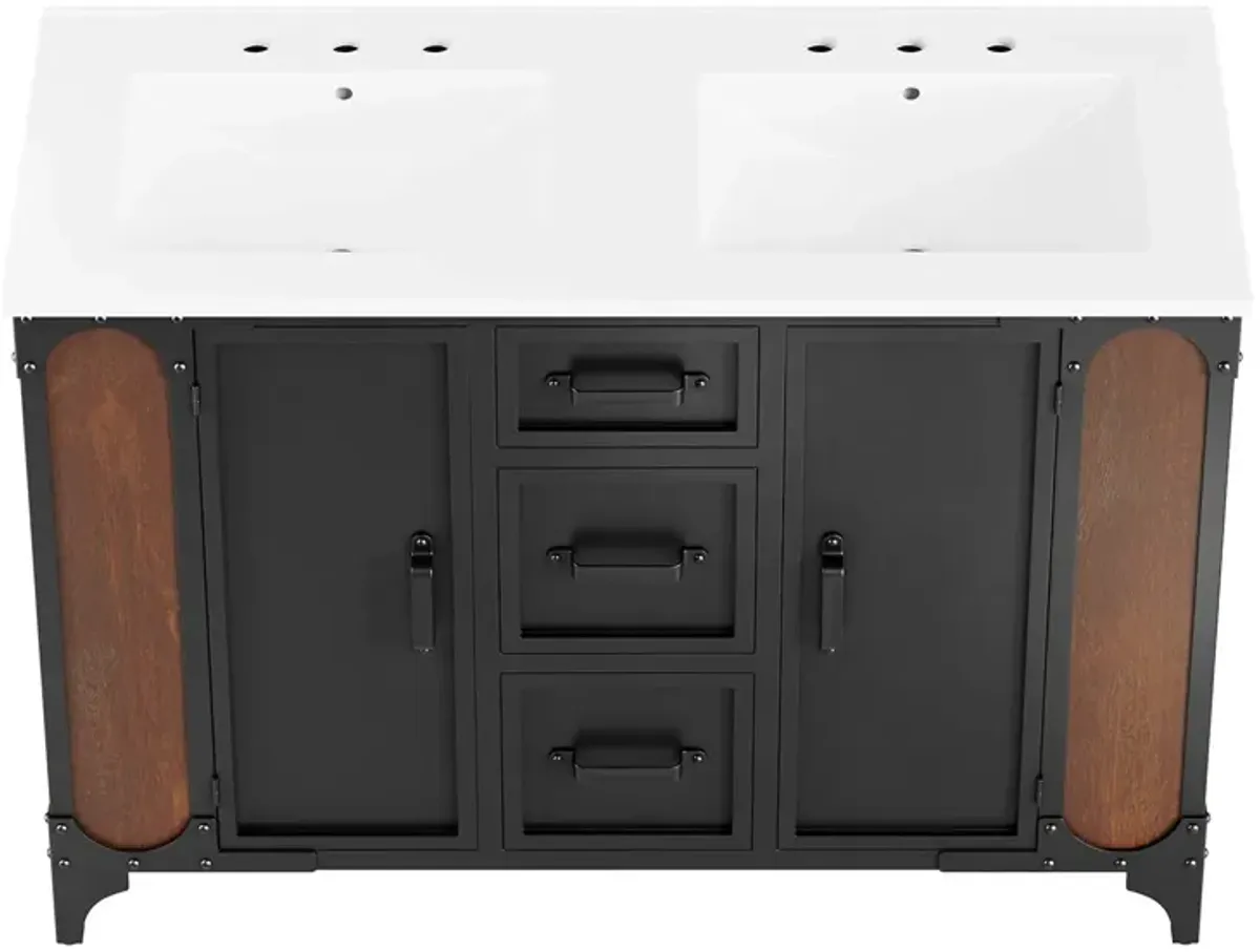 Steamforge 48" Double Sink Bathroom Vanity