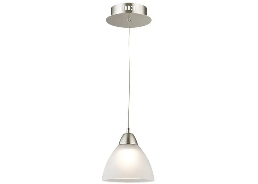 Piatto 6" Wide 1-Light Mini Pendant - Satin Nickel