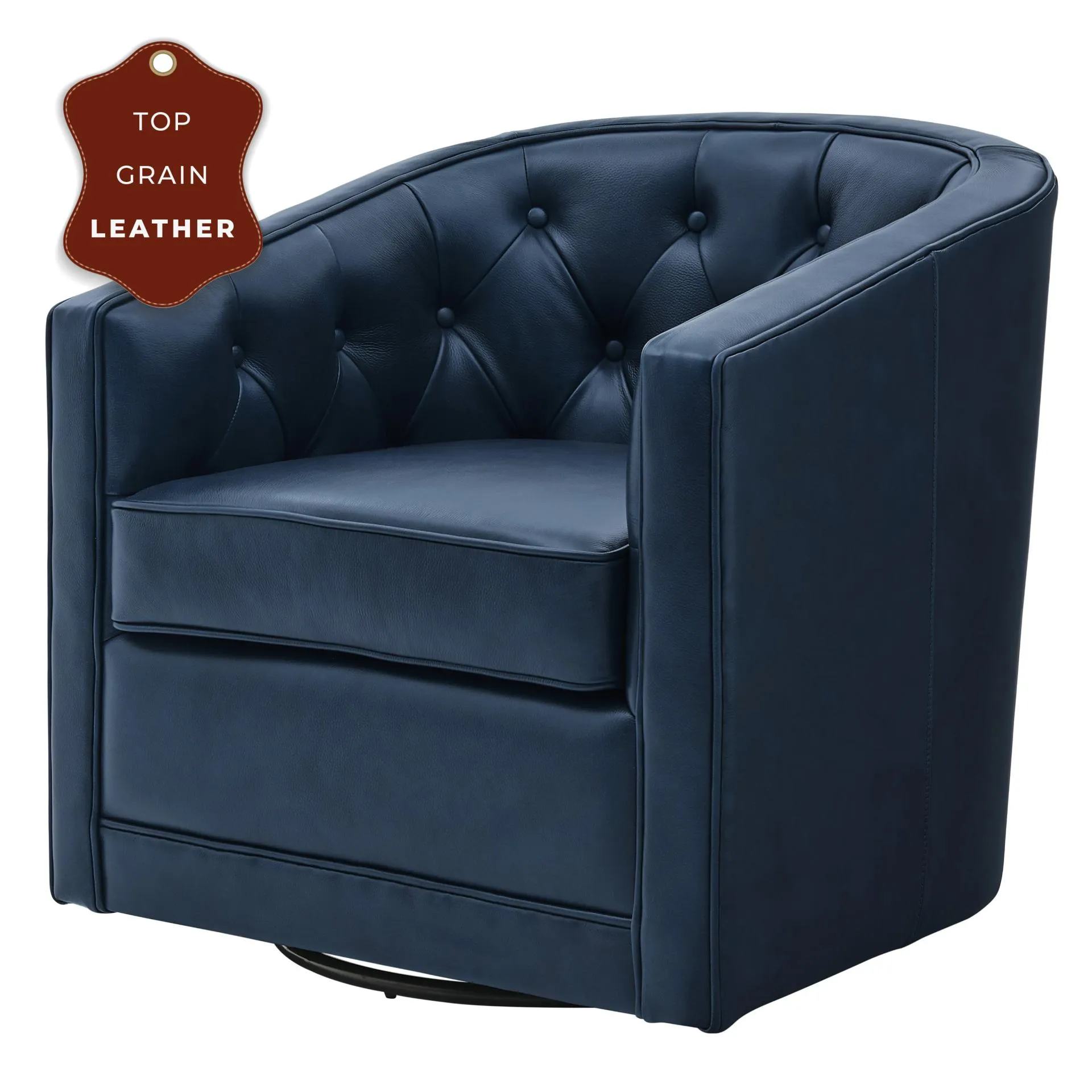 Walsh Leather Swivel Chair