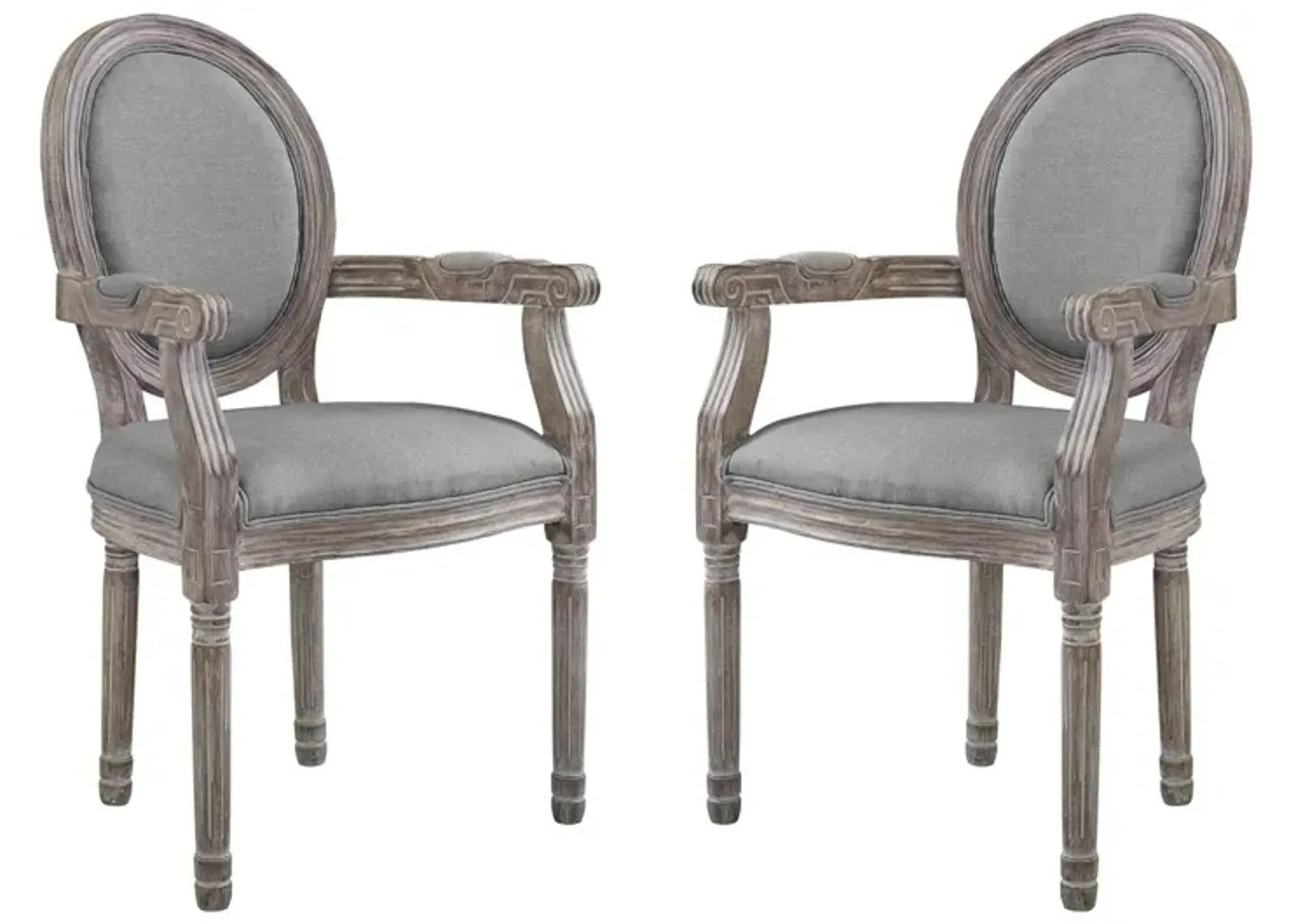 Emanate Dining Armchair Upholstered Fabric Set of 2